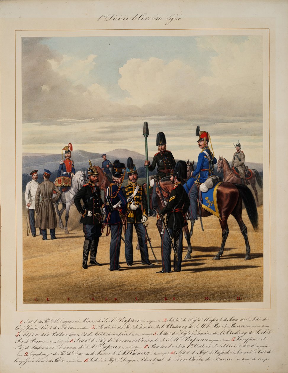 قسم الفرسان الخفيف الأول ، 1867 بواسطة كارل كارلوفيتش بيراتسكي