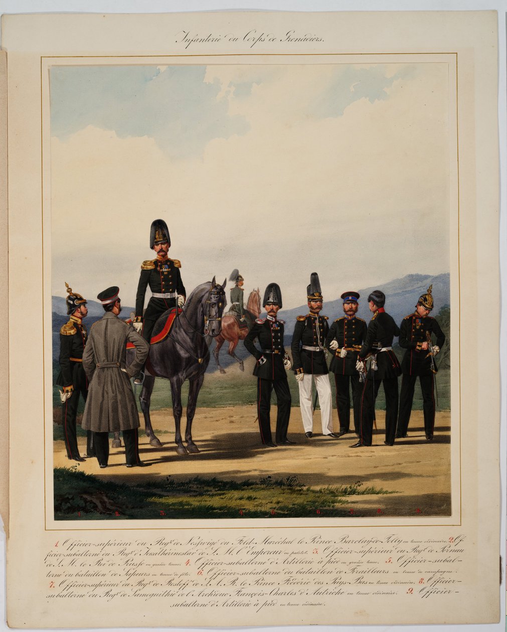 مشاة الفيلق الإمبراطوري الروسي غرينادير ، 1867 بواسطة كارل كارلوفيتش بيراتسكي