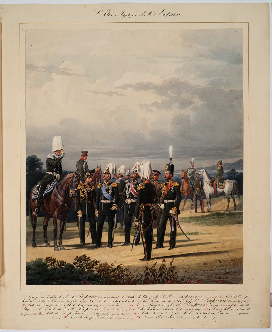 هيئة الأركان الروسية ، 1867 بواسطة كارل كارلوفيتش بيراتسكي