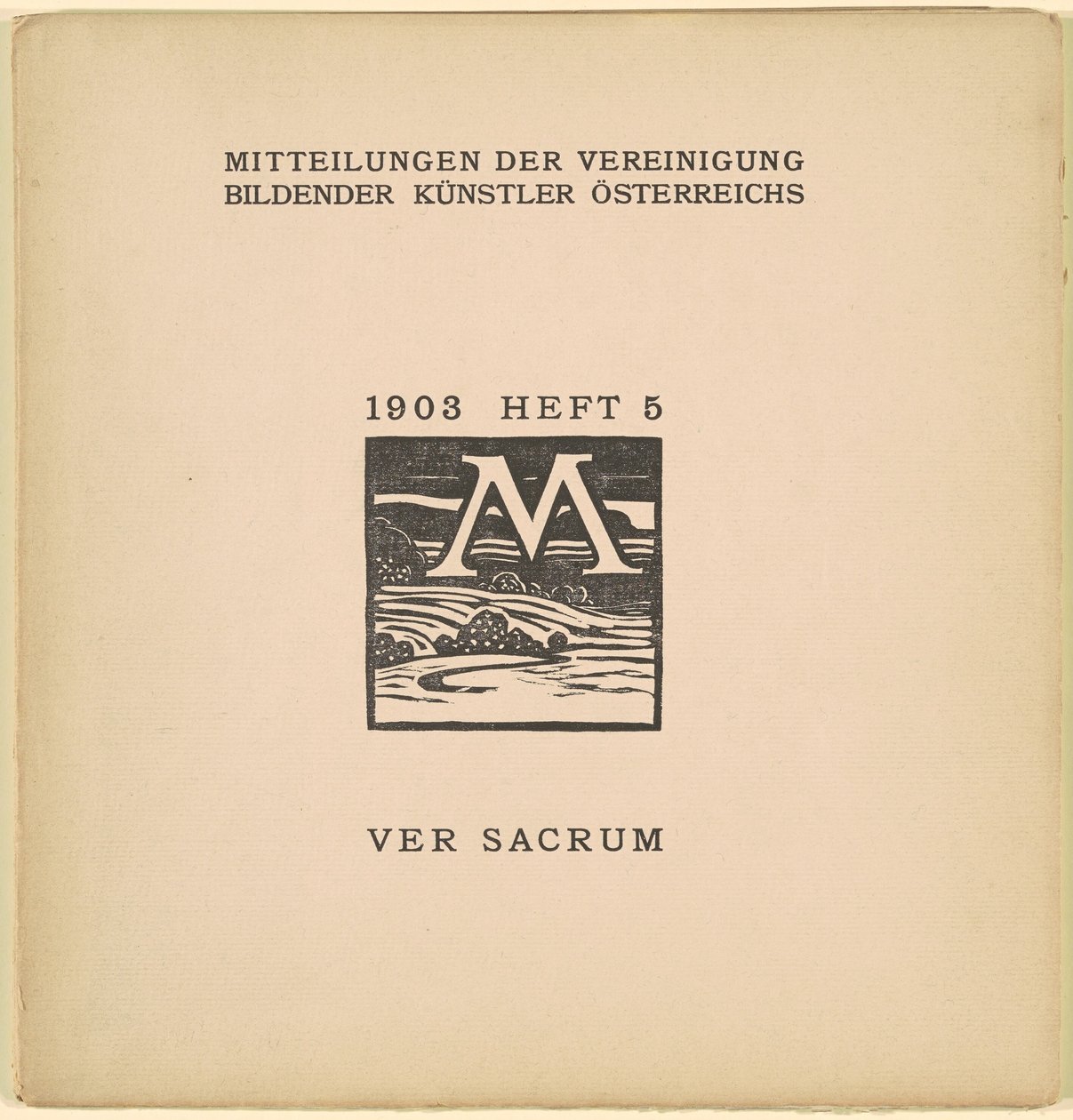 Ver Sacrum [السنة السادسة ، العدد 5 ، مارس 1903] بواسطة كارل مولر
