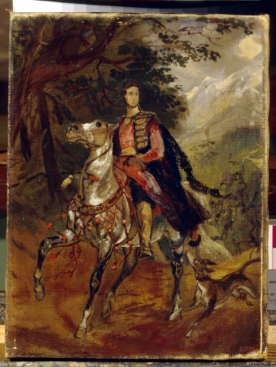 صورة للكونت أناتول نيكولايفيتش ديميدوف (ديميدوف) ، أول أمير لسان دوناتو (1812-1870). لوحة لكارل بافلوفيتش بريولوف (بريولوف) (1799-1852) ، زيت على قماش ، حوالي 1831. الفن الروسي بواسطة كارل بافلوفيتش بريولوف