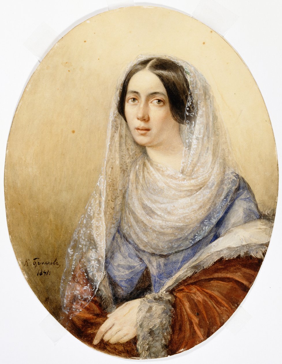 صورة لسيدة شابة ، 1841. بواسطة كارل بافلوفيتش بريولوف
