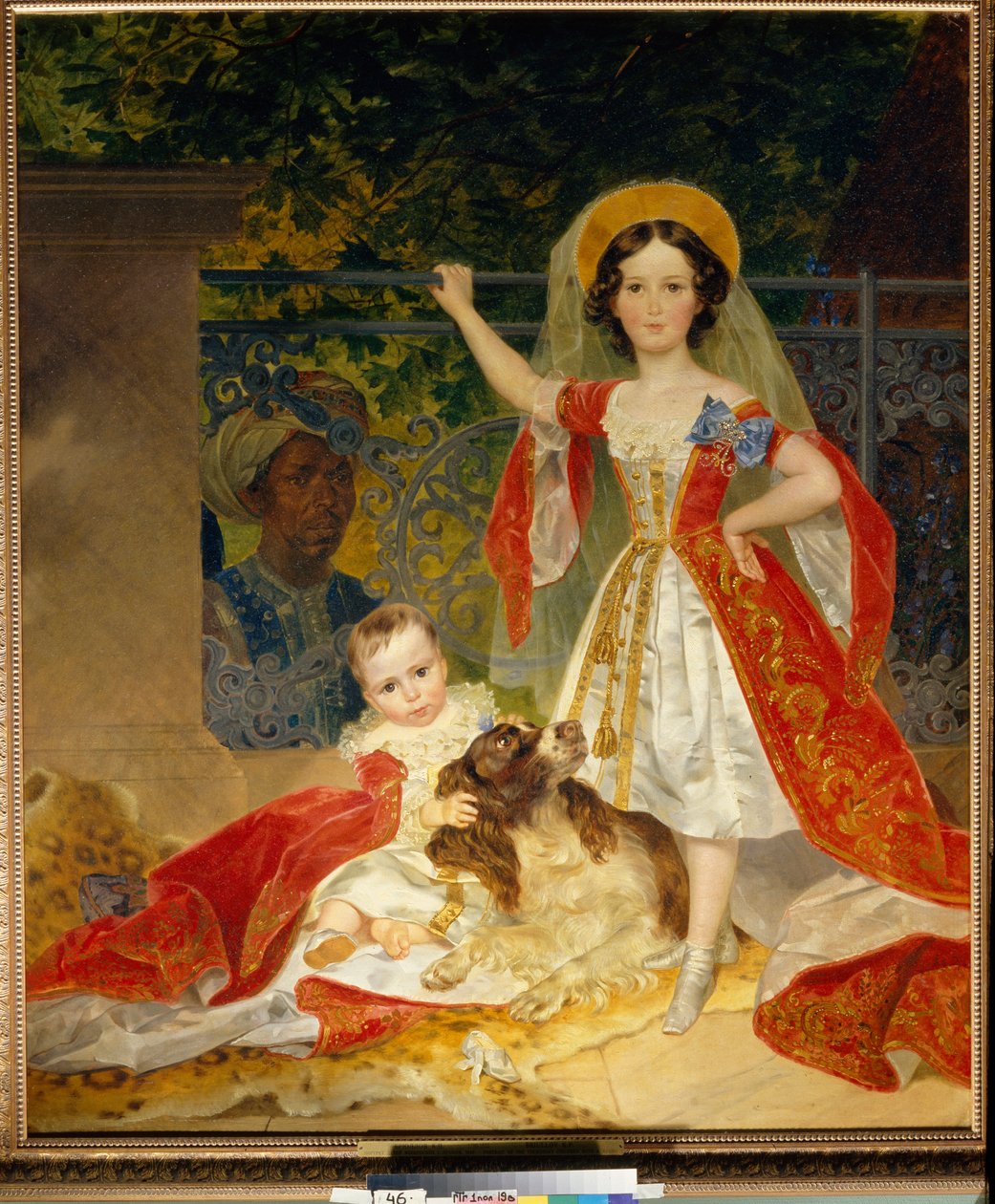 Portraits des enfants du Prince Volkonski (صورة لأطفال الأمير فولكونسكي) - زيت على قماش رسم لكارل بافلوفيتش بريولوف (بريولوف) (1799-1852) بواسطة كارل بافلوفيتش بريولوف