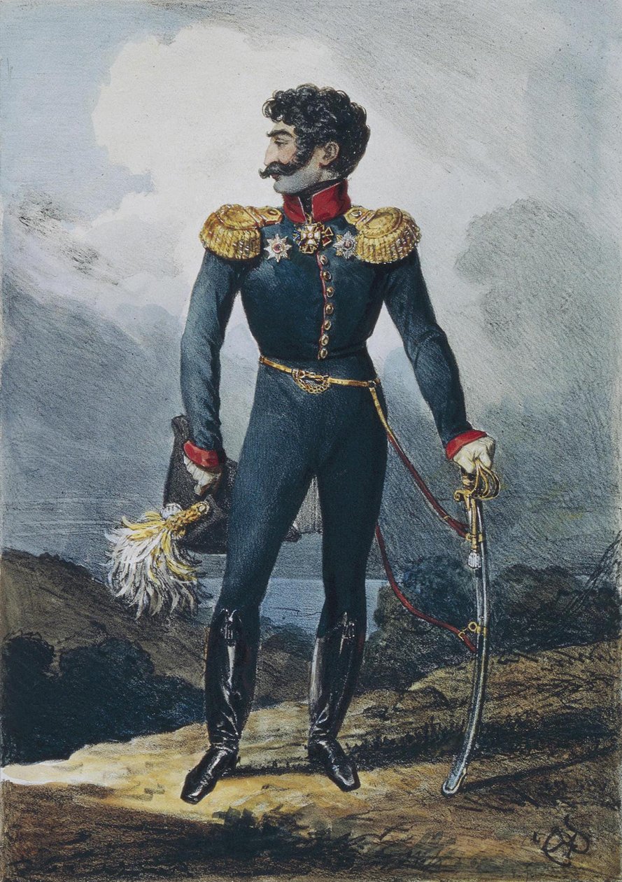 صورة للأمير فاليريان غريغوريفيتش مداتوف 1782-1829 ، 1822 بواسطة كارل بافلوفيتش بريولوف