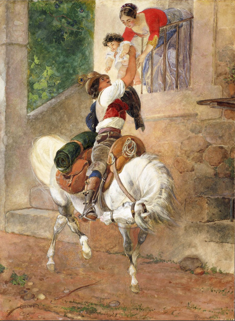عودة منزل الراعي الروماني ، 1851-1852. بواسطة كارل بافلوفيتش بريولوف