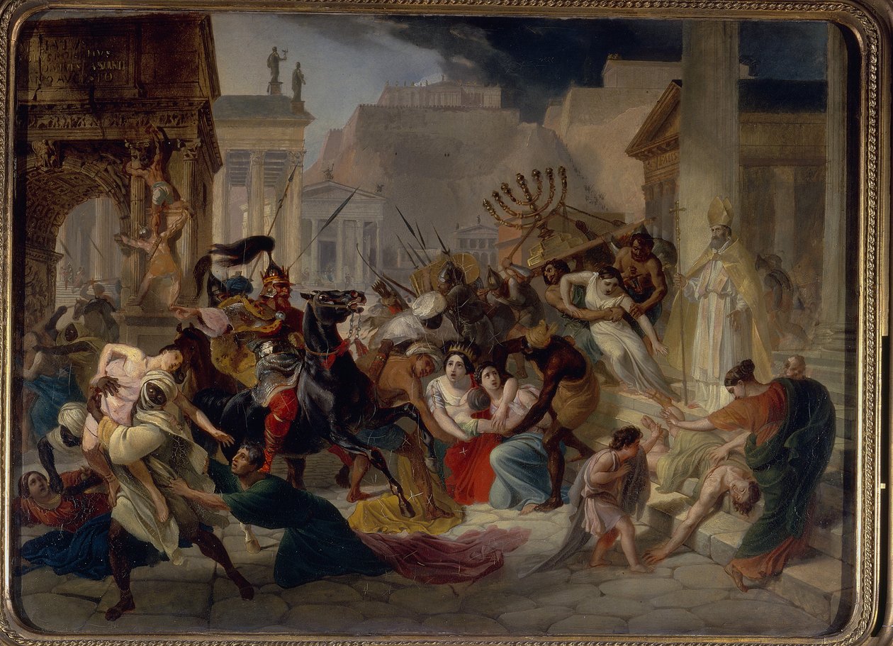 كيس روما في 455 ، 1833-1835 بواسطة كارل بافلوفيتش بريولوف