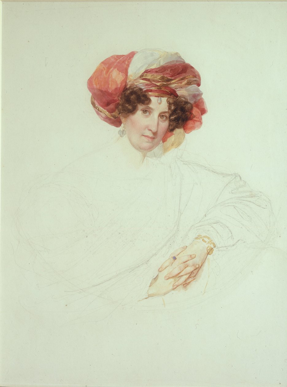 امرأة في عمامة. صورة للكونتيسة ماريا غريغورييفنا رازوموفسكايا 1772-1865 ، ني فيازيمسكايا ، 1827-1830 بواسطة كارل بافلوفيتش بريولوف