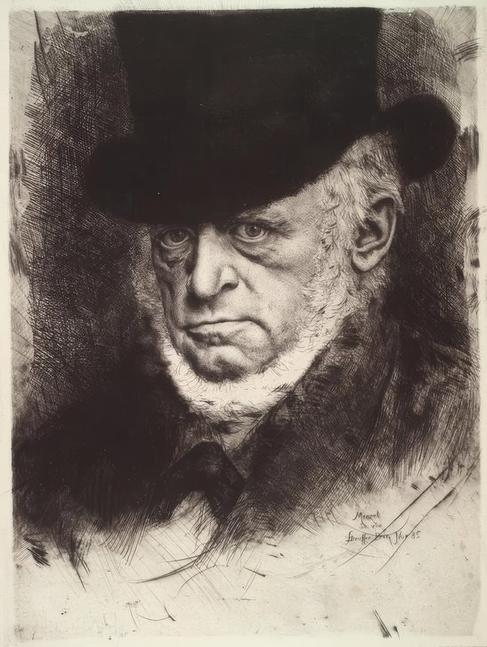 Adolph von Menzel - K.Stauffer-Bern بواسطة كارل ستوفر برن