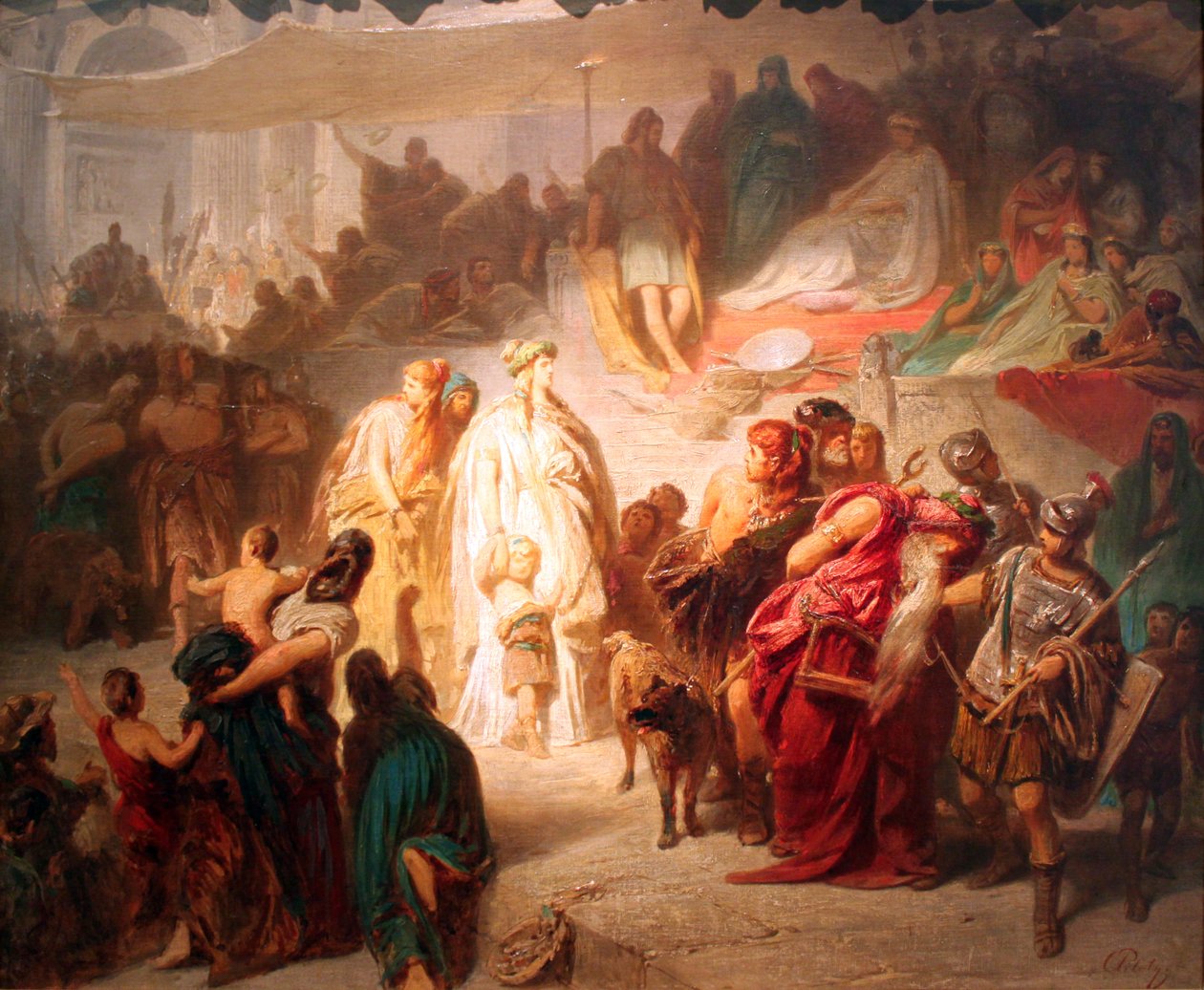 ثوسنيلدا في موكب انتصار Germanicus بواسطة كارل ثيودور فون بيلوتي