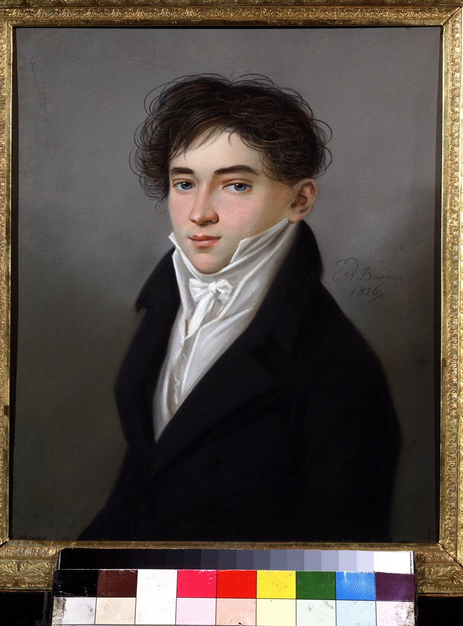 صورة للمارشال من نبلاء ساراتوف AS Kiselev. رسم لكارل فيلهلم باردو (1750 بعد 1842). باستيل على ورق مقوى ، 29.5 × 25.3 سم بواسطة كارل ويلهلم باردو