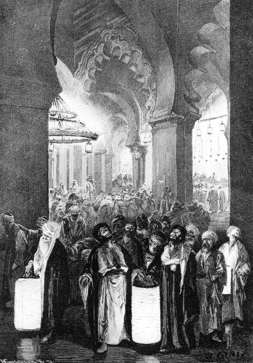 الصلاة في ليلة رمضان 1881 بواسطة كارل فيلهلم جينتز