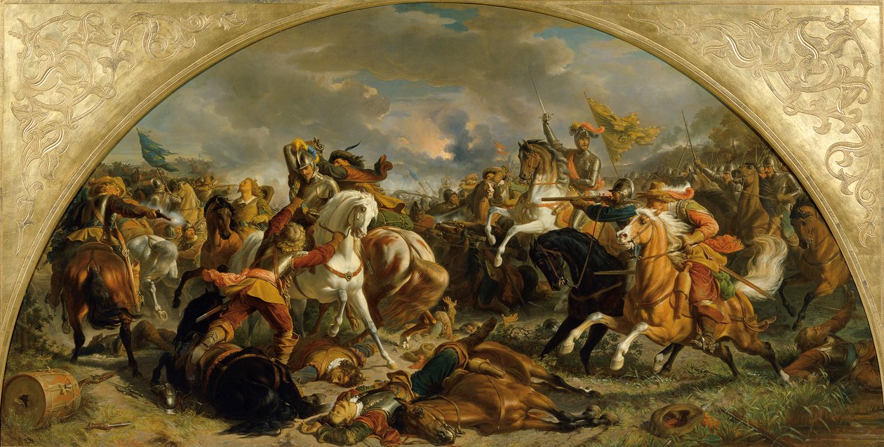 انتصار الجيش النمساوي على السويديين في نوردلينجن عام 1634 بواسطة كارل فون بلاس