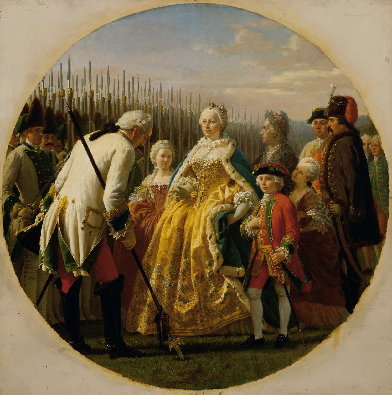 المسودة في Solenau عام 1749 بواسطة كارل فون بلاس