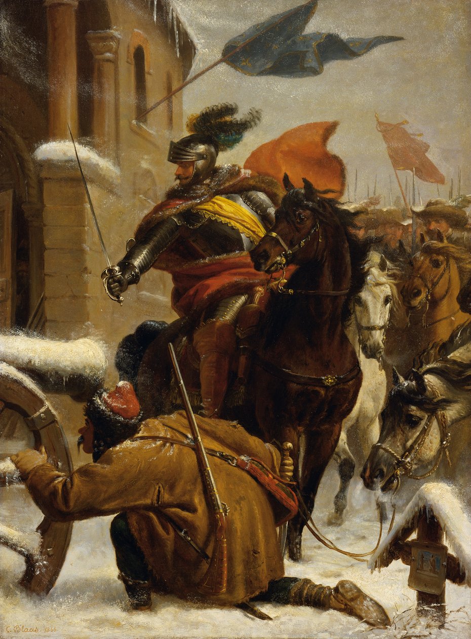غارة يوهان دي ويرث بالقرب من توتلينجن 1643 ، 1866. بواسطة كارل فون بلاس