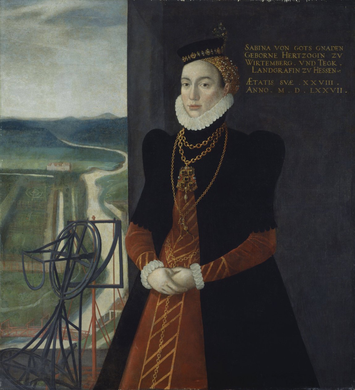 Sabina von Württemberg ، كونتيسة هيسيل كاسل بواسطة كاسبار فان دير بورشت