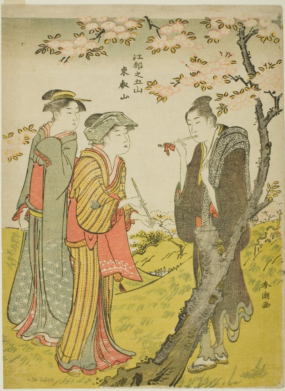 Toei Hill (Toeizan) من مسلسل "Five Hills of Edo (Koto no gozan)". بواسطة كاتسوكاوا شونتشو