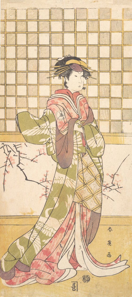 ممثل من قبيلة إيواي كامرأة ، كاليفورنيا. 1795. بواسطة كاتسوكاوا شوني