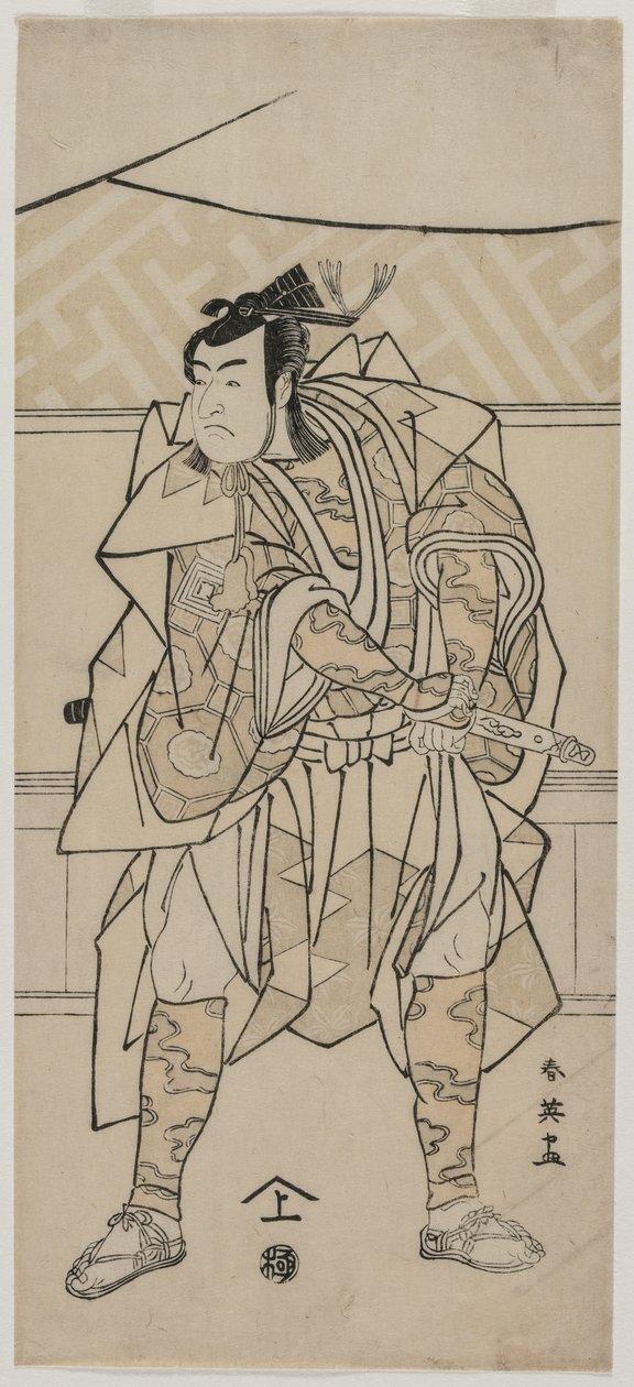 Ichikawa Monnosuke II بصفته ساموراي 1791. بواسطة كاتسوكاوا شوني