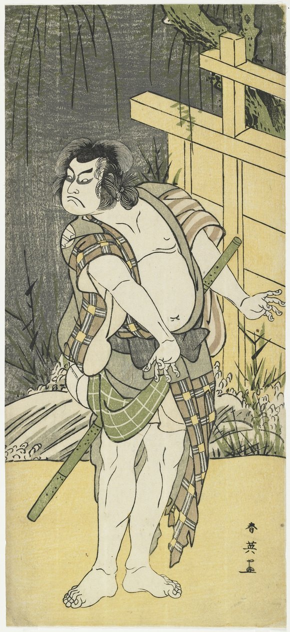 Sakata Hangoro_ الثالث مثل Tanba no Suketaro_ ، 1791 بواسطة كاتسوكاوا شوني