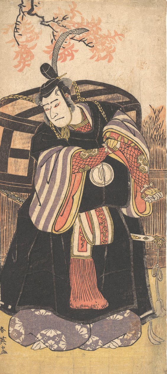 الممثل الثالث Sawamura Sojuro كرجل ذو مكانة عالية ، كاليفورنيا. 1791. بواسطة كاتسوكاوا شوني