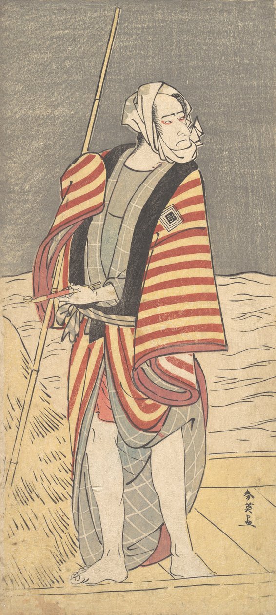 إيشيكاوا كومازو الثاني كرجل قارب يقف على ظهر مركب ، كاليفورنيا. 1793 بواسطة كاتسوكاوا شوني