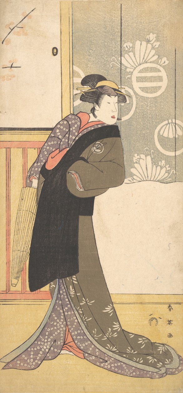 الثالث Segawa Kikunojo في دور Maizuru ، الشهر الثاني ، 1789. بواسطة كاتسوكاوا شوني