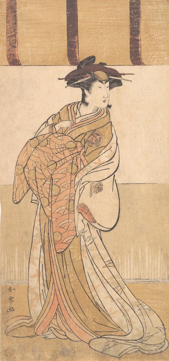 ناكامورا ريكو في دور Oiso no Tora ، الشهر الثاني ، 1782. بواسطة كاتسوكاوا شونجو