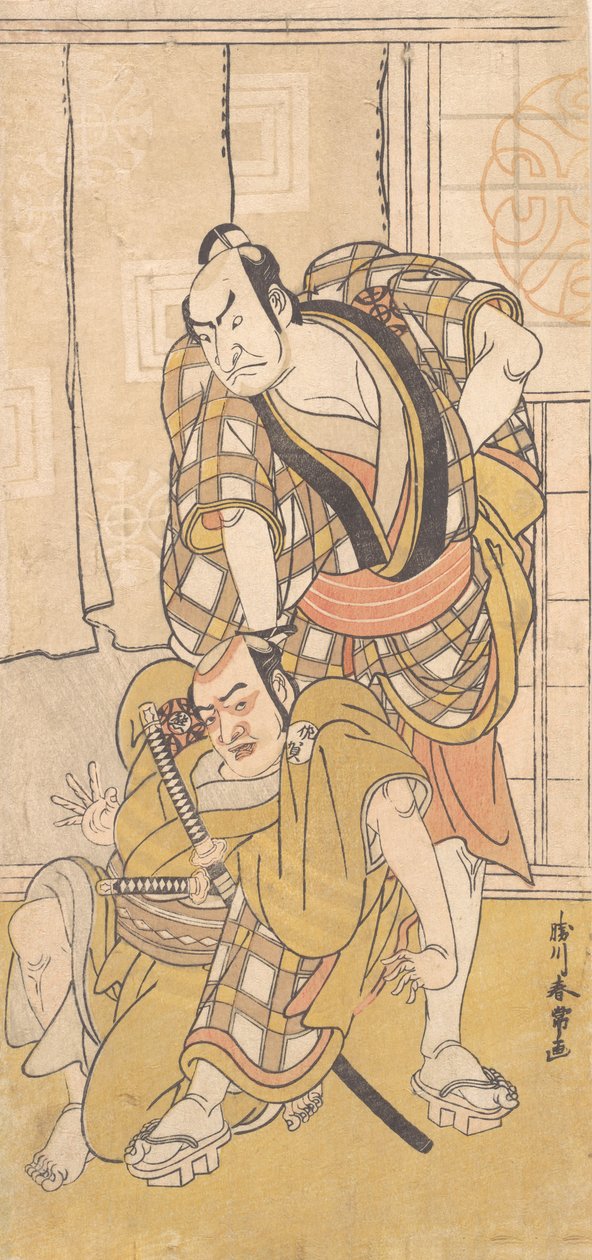 مشهد من مسرحية ، كاليفورنيا. 1780. بواسطة كاتسوكاوا شونجو