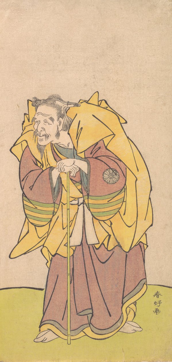 ناكامورا توميجورو كرجل عجوز بلحية هزيلة ، كاليفورنيا. 1780. بواسطة كاتسوكاوا شونكو