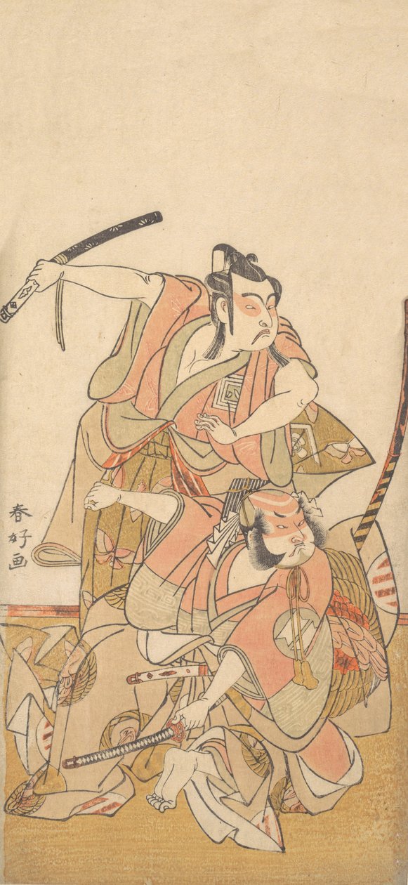 الممثل Ichikawa Yaozo II في دور Soga no Goro ، كاليفورنيا. 1772. بواسطة كاتسوكاوا شونكو