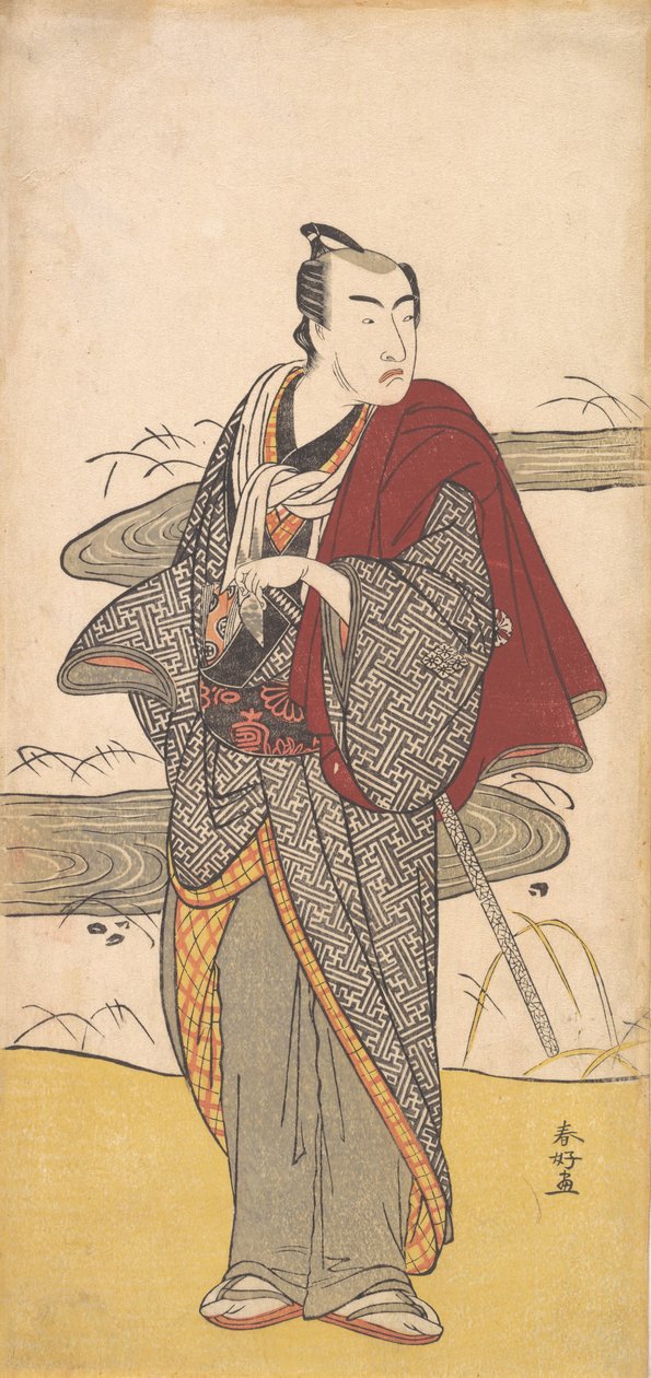 الممثل ماتسوموتو كوشيرو الرابع كرجل ، حوالي 1780. بواسطة كاتسوكاوا شونكو