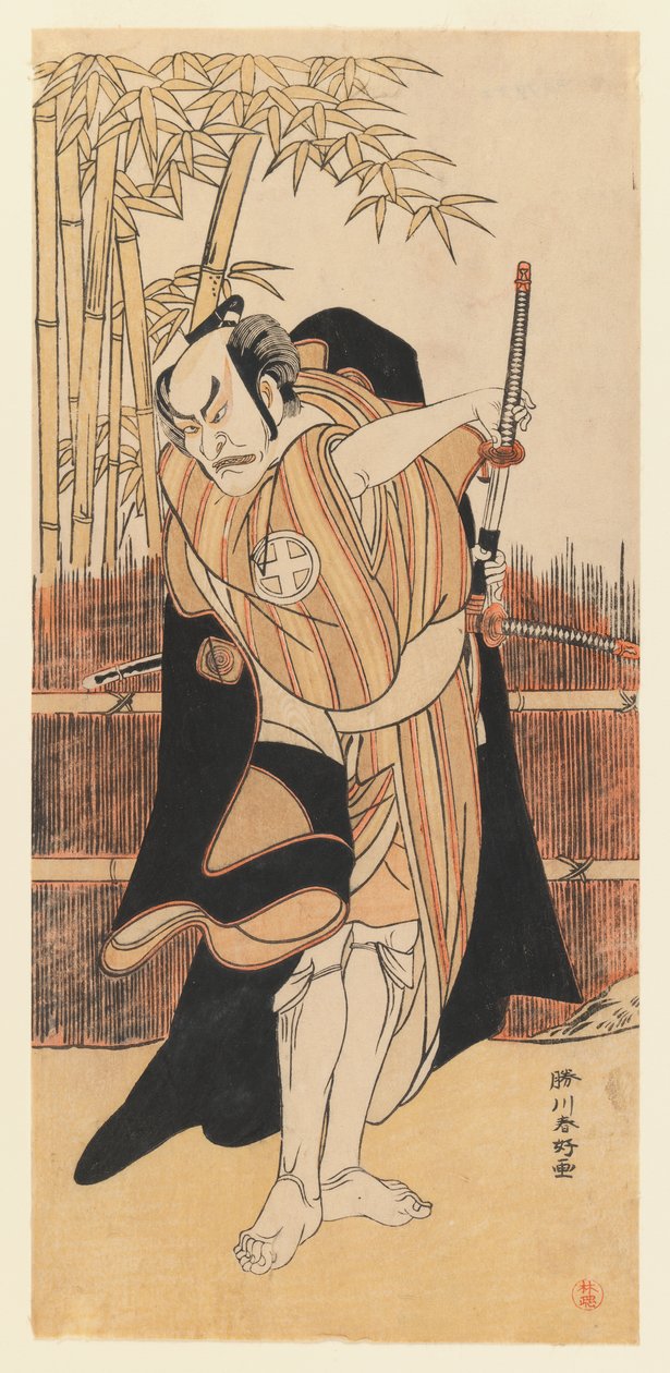 الممثل Otani Hiroemon III ، 1780 (طبعة خشبية ملونة) بواسطة كاتسوكاوا شونكو