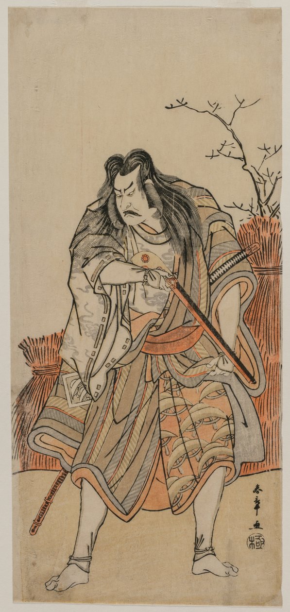 ناكاجيما كانزايمون كرب متنكر في شكل صياد ببندقية ، ج. أوائل 1780. بواسطة كاتسوكاوا شونشو