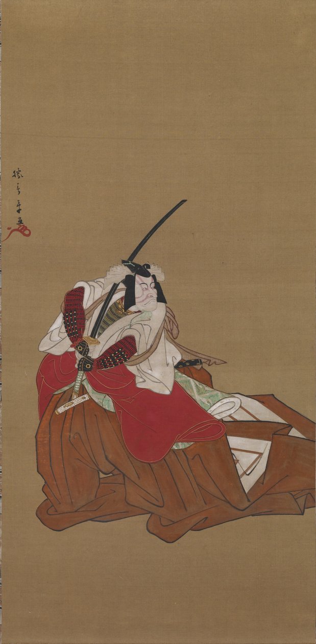 Nikuhitsu Ukiyoe: Ichikawa danjuro_V لفترة من الوقت ، ج. 1778 بواسطة كاتسوكاوا شونشو