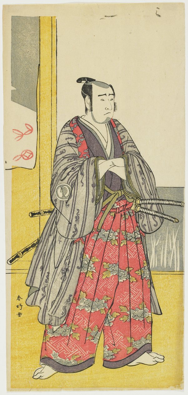 Sawamura So_ju_ro_ III as Yazama Ju_taro_، c. 1789 بواسطة كاتسوكاوا شونشو