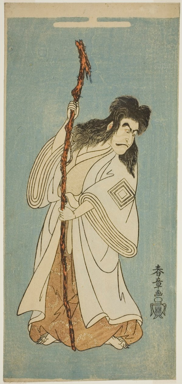 الممثل إشيكاوا دانجورو الرابع من المحتمل أن يكون في دور تينجيكو توكوبي في مسرحية "Tenjiku Tokubei Turns the Helm نحو المنزل (Tenjiku Tokubei Kokyo no Torikaji) ، والتي تم عرضها في مسرح ناكامورا في الشهر الثامن ، 1768 بواسطة كاتسوكاوا شونشو