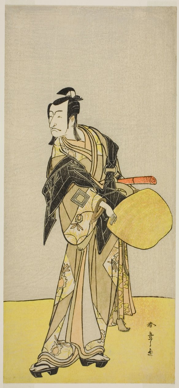 الممثل Ichikawa Danjuro V في دور Kakogawa Honzo ، من مسرحية "Kanadehon Chushin Nagori no Kura" ، تم عرضها في مسرح Nakamura في الشهر التاسع ، 1780 بواسطة كاتسوكاوا شونشو