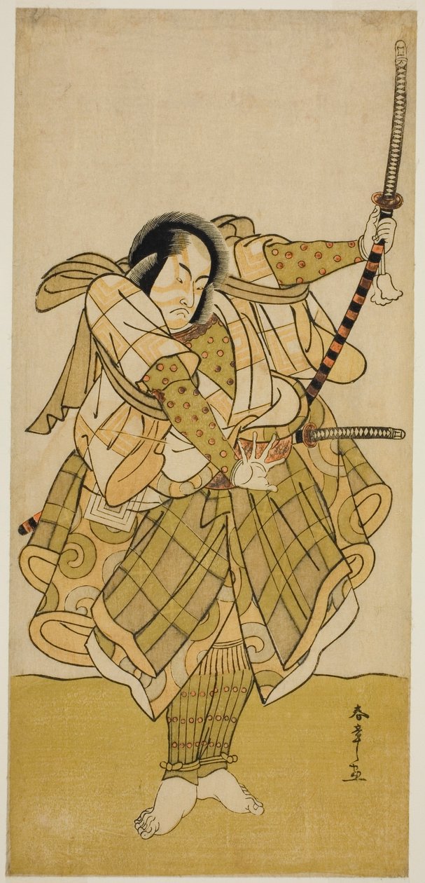 الممثل Ichikawa Monnosuke II في دور مجهول بواسطة كاتسوكاوا شونشو