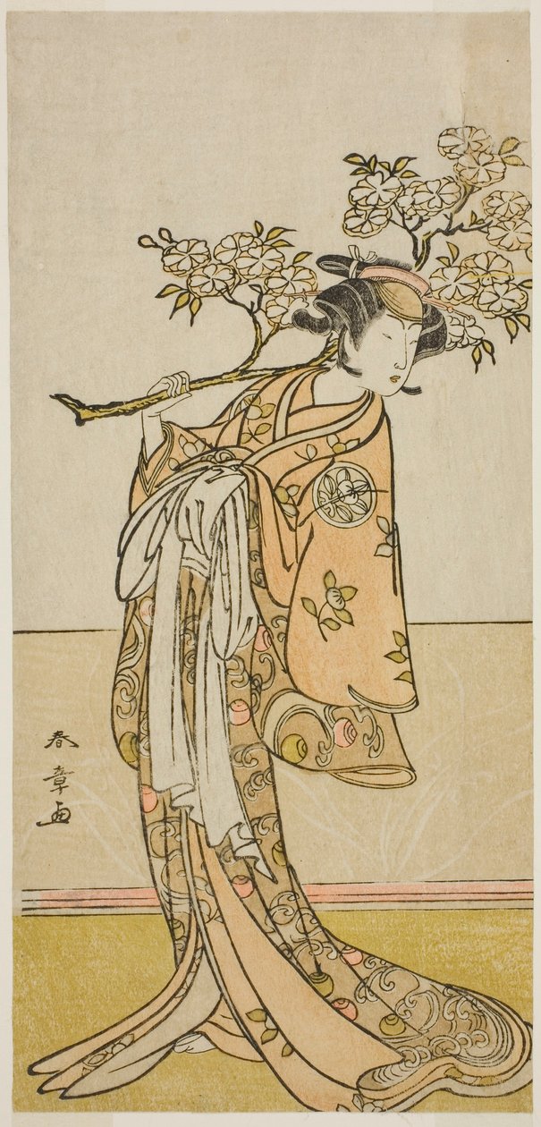 الممثل Ichimura Uzaemon IX في دور مجهول بواسطة كاتسوكاوا شونشو