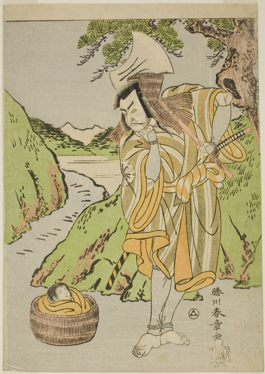 الممثل ماتسوموتو كوشيرو الثاني في دور Osada no Taro Kagemune متنكراً في هيئة الحطاب Gankutsu no Gorozo ، في الفصل الرابع (؟) من مسرحية Nue no Mori Ichiyo no Mato (غابة وحش نو: هدف الشهر الحادي عشر) ، تم أداؤه في مسرح ناكامورا جيئة وذهاباً بواسطة كاتسوكاوا شونشو