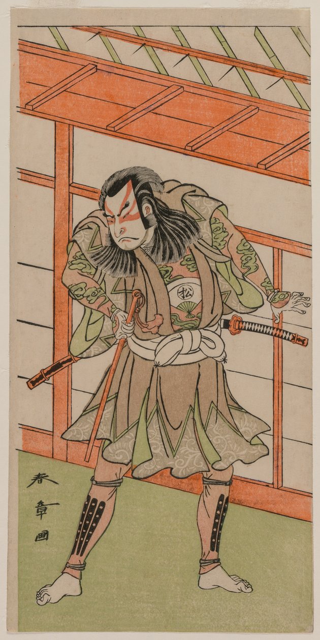 الممثل Onoe Matsusuke. بواسطة كاتسوكاوا شونشو