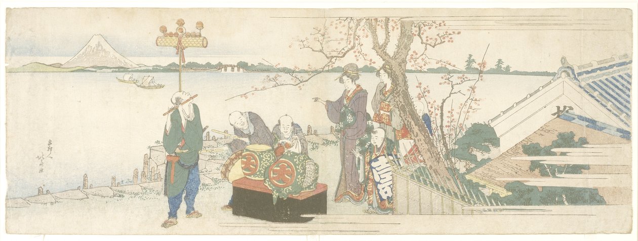 Daikagura Performers ، 1801-1805 بواسطة كاتسوشيكا هوكوساي