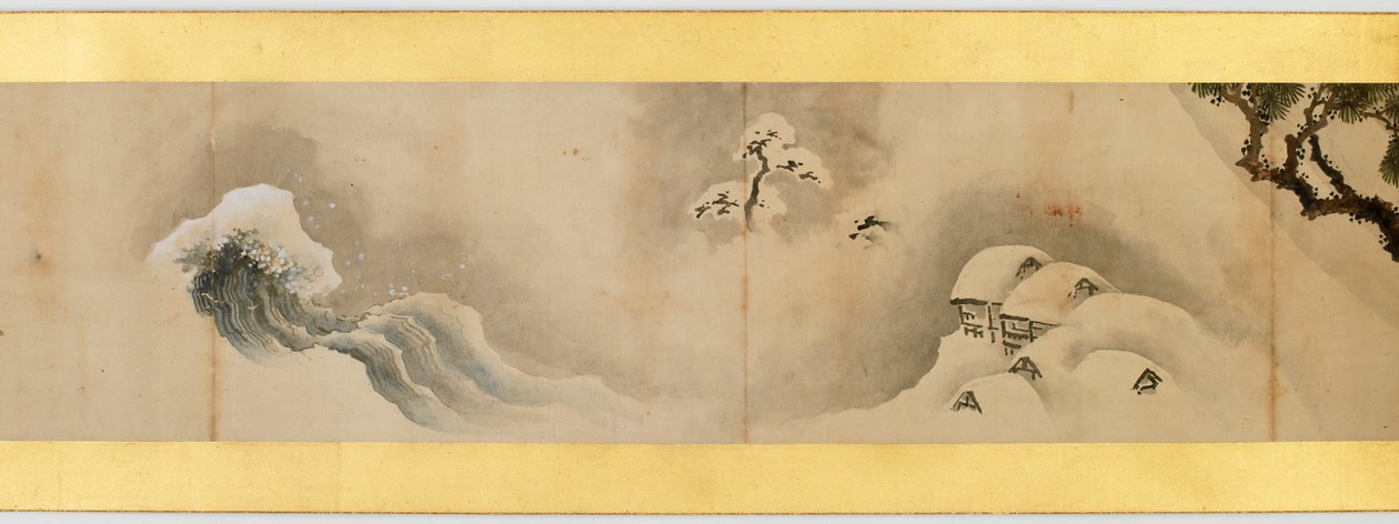 تفاصيل Handscroll مع صور متنوعة ، فترة إيدو ، 1839 حبر ولون على الورق بواسطة كاتسوشيكا هوكوساي