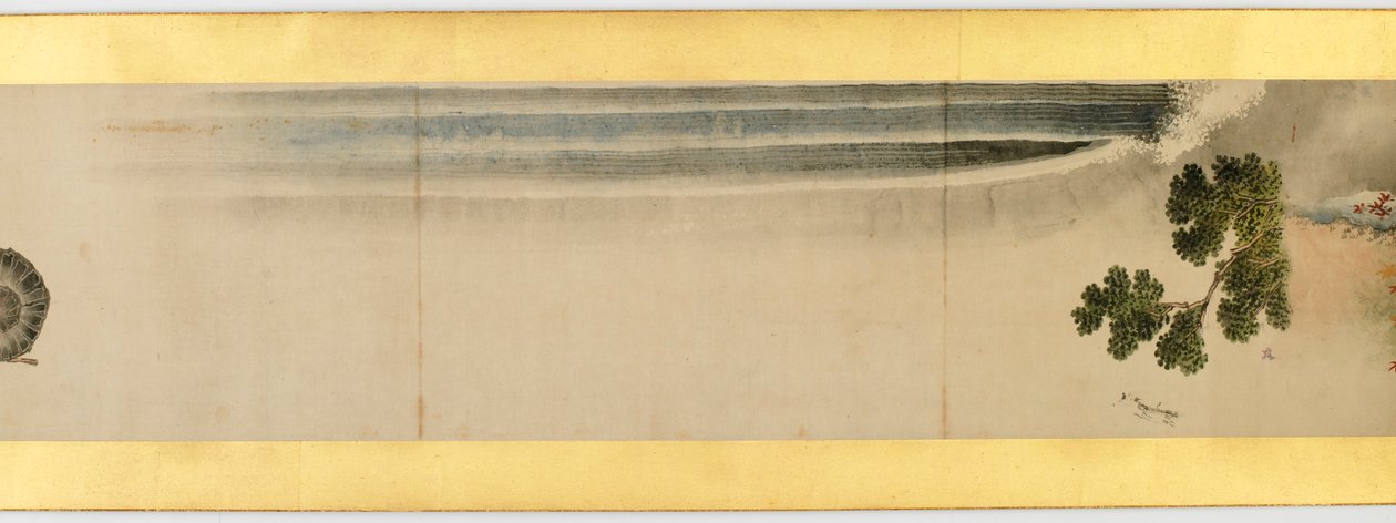 تفاصيل Handscroll مع صور متنوعة ، فترة إيدو ، 1839 حبر ولون على الورق بواسطة كاتسوشيكا هوكوساي