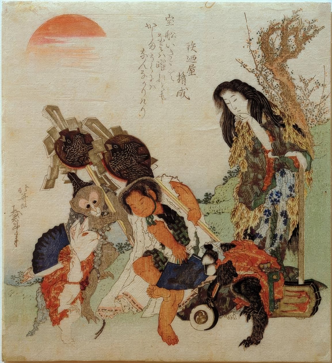 المرأة الجبلية و Kintarô بواسطة كاتسوشيكا هوكوساي