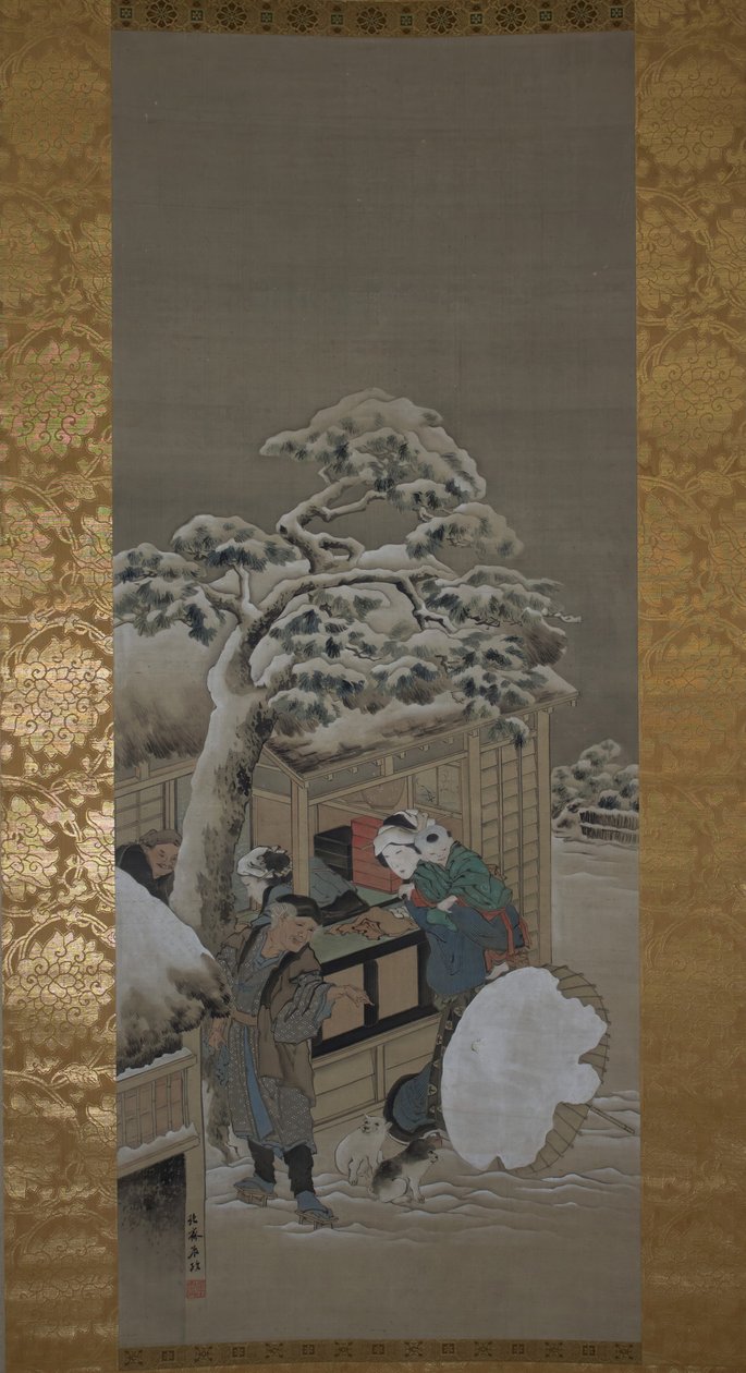 أمام محل بتاريخ 1780. بواسطة كاتسوشيكا هوكوساي