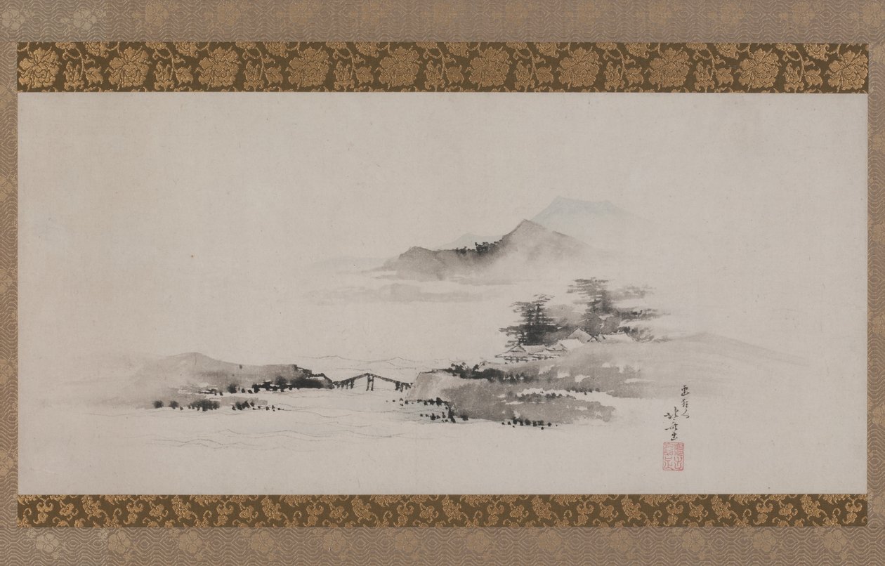 أفقي ، فترة Edo ، c.1801-02 (حبر و لون على ورق مركب كدرج معلقة) بواسطة كاتسوشيكا هوكوساي