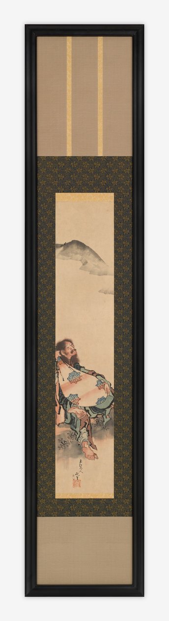 الشاعر Semimaru بعودته في حقيبة ، فترة إيدو ، 1839. بواسطة كاتسوشيكا هوكوساي