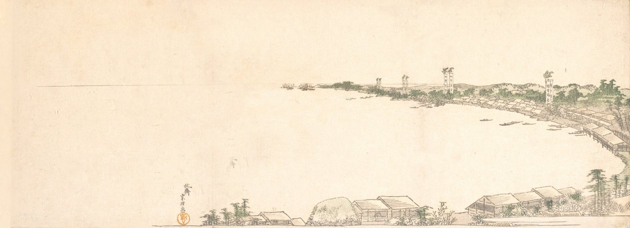 طباعة ، كاليفورنيا. 1801. بواسطة كاتسوشيكا هوكوساي