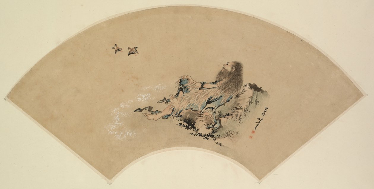 ريشي من قبل Seainging Birds ، أواخر 1700s-1849. بواسطة كاتسوشيكا هوكوساي